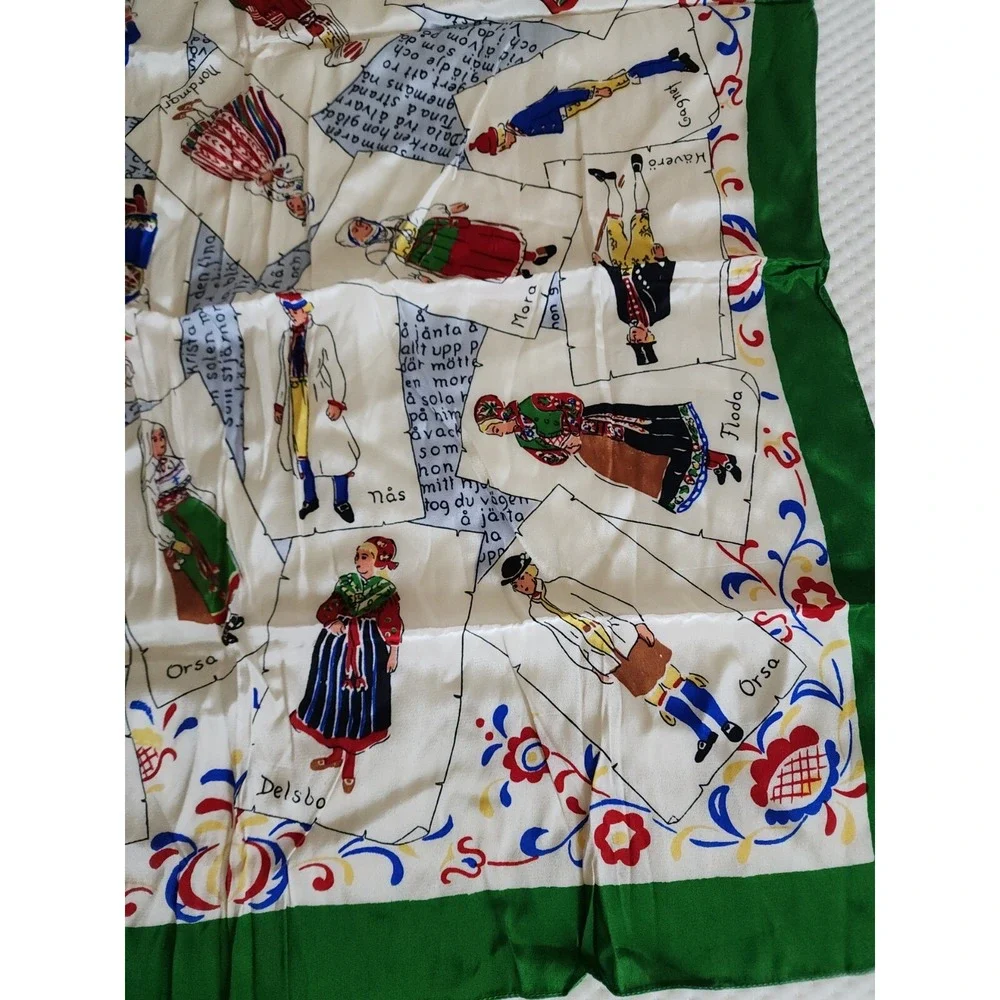 Vintage Dutch National Outfits‎ Scarf People Netherlands Holland ??? Story Scarf - Picture 4 of 12